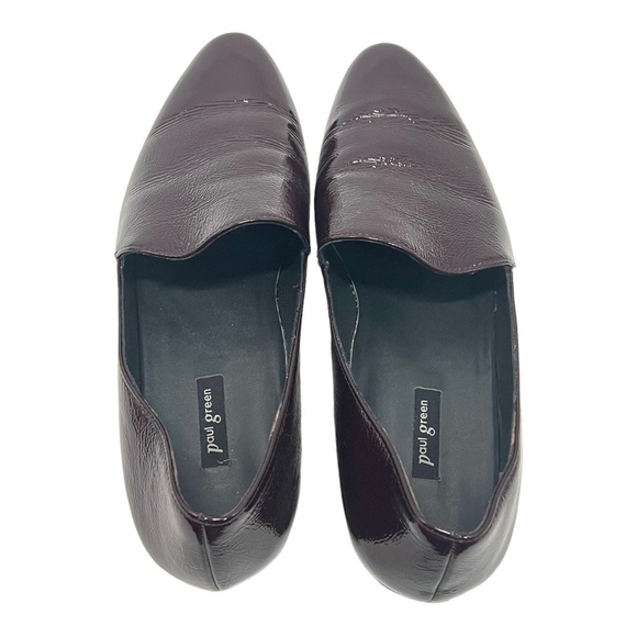 Paul Green Oxblood Patent Leather Slip On Loafer Flats Career Casual Women’s 10 - Picture 7 of 15